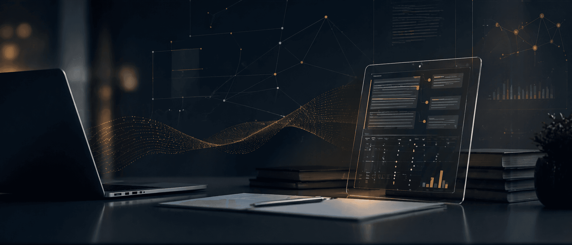A technology-rich writing and assessment workspace with connected data visualizations.